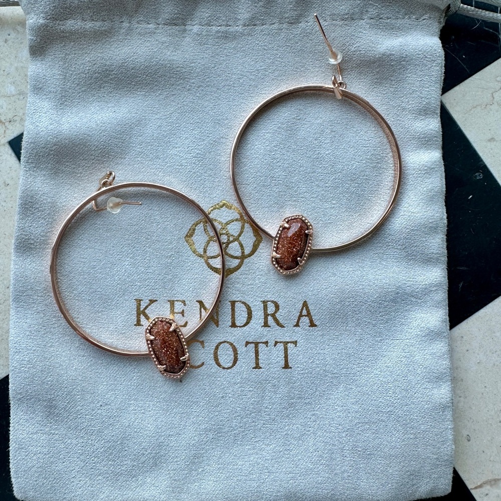 Kendra Scott Color Bar Tiger Eye earrings